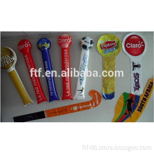 PE Plastic Type and Cheering Stick Type inflatable cheering sticks